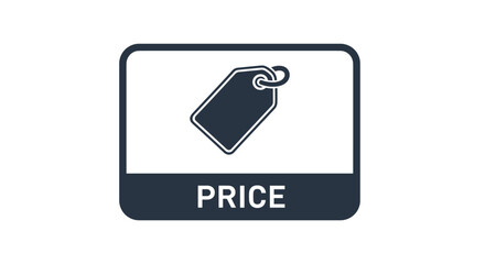 Price tag icon for commerce and marketing


