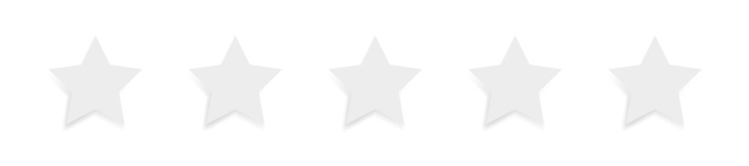 Rating stars. Five stars rating icon. Customer evaluation feedback. Customer satisfaction level rating. Customer review. Vector graphic EPS 10