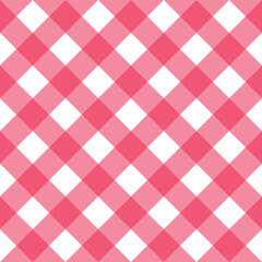 Classic red gingham seamless pattern for picnic, fabric, and wrapping design
