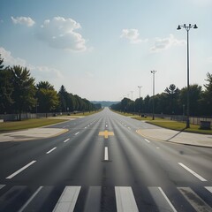 driver's license test, driver's license test course, drive course, driving road, AI Generative