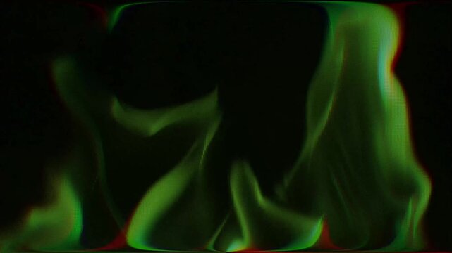 Green Digital Fire Background