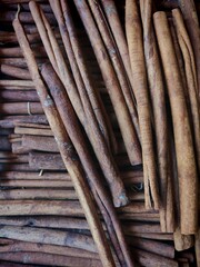Dry cinnamon sticks befor cooking