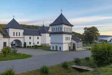Fototapeta premium Holy Dormition Univ Lavra Monastery on a Sunny Day