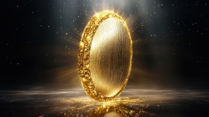 Golden Disc in a Dark Realm