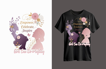 Women&rsquo;s Day T-shirt Design Illustration