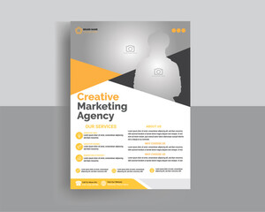 Corporate business flyer template brochure design template