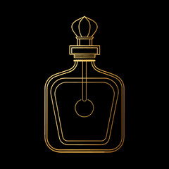 perfume bottle vector illustration