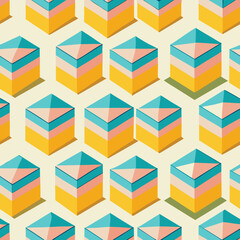 seamless geometric pattern with triangles