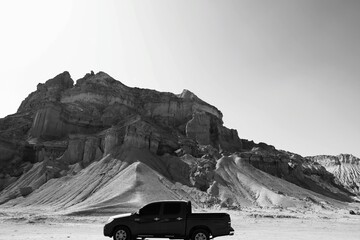 truck in the desert