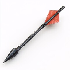 Elevate your project with this archery arrow, ideal for sport-themed compositions. With its crisp presentation, the arrow is isolated in a pristine white background, promising visual impact.