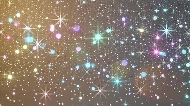 Luxurious sparkling light background with shimmering glitter dust and radiant starbursts, perfect for upscale events, celebrations, or festive holiday designs