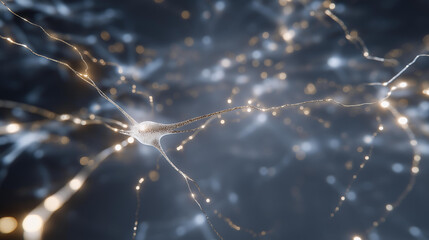 Futuristic lab displaying neural network with glowing pathways reacting to emotional stimuli, symbolizing advanced AI cognition, deep learning research, and expressive machine modeling. cinematic