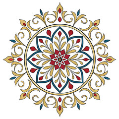 Luxury Islamic Arabesque Pattern Mandala Vector Illustration