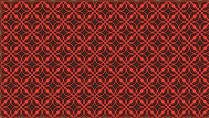 Red seamless vector pattern wallpaper with vintage floral ornament illustration