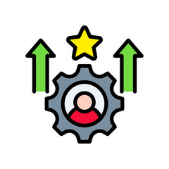 Talent Development lineal color icon