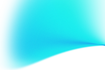 Abstract swirling blue green light aurora abstract background soft gradient isolated on transparent background