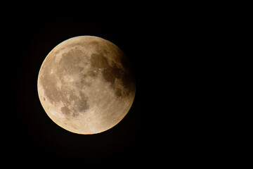 Obraz premium total lunar eclipse a special phenomenon 