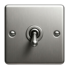 Industrial-style stainless steel switch, perfect for a modern loft kitchen.