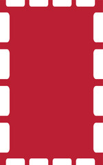 Red Christmas Postage Stamp Vertical Frame Design