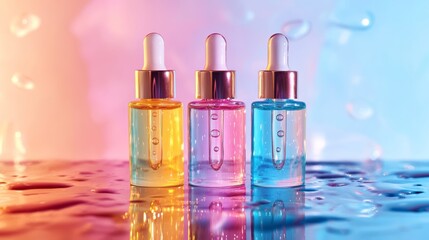 Explore vibrant skincare serums aimed enhancing your natural beauty and glowing complexion. This trio provides rejuvenation and deep hydration, essential for your daily beauty routine for radiant skin