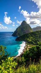 Tropical island vista