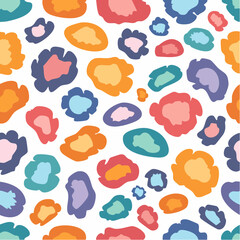 Abstract spotted seamless pattern painted with paint
4