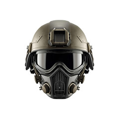 military helmet isolated on black