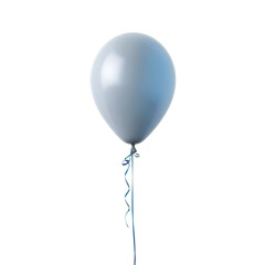 blue balloon isolated on white background