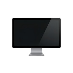 lcd monitor isolated on white