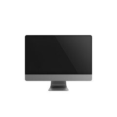 lcd monitor isolated on white