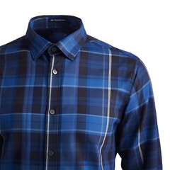 blue shirt isolated on white