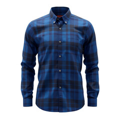 blue shirt isolated on white