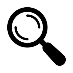Magnifying Glass Symbol, Search and Loupe Icon.