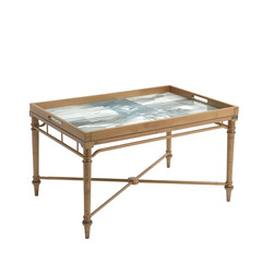 wooden table isolated on white