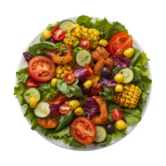 fresh vegetables on white background