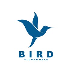 flying bird logo design vector template