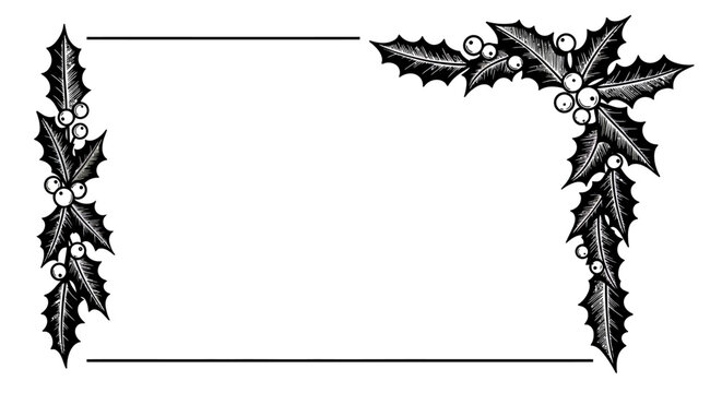 black and white border clipart
