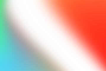 Abstract pixelated gradient transition from teal to red with black diagonal band