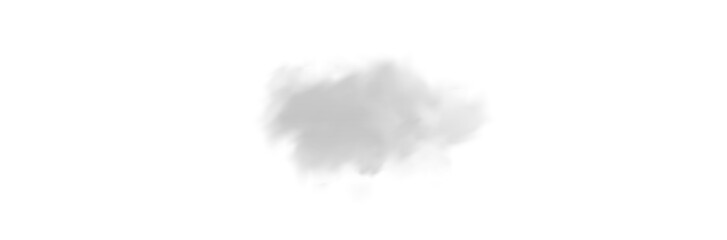 Realistic fluffy white cloud PNG