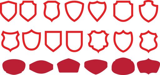  Set of islamic shape design blank islamic shape template vector. islamic frame collection	