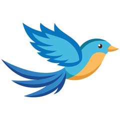 Obraz premium Generative Design Abstract Flying Bird Logo Icon Minimalist Freedom Graphic