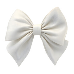 Ribbon bow, white isolated background