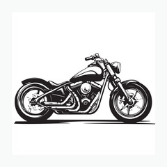 Obraz premium motorcycle on white background