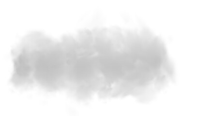 White gray smoke vapor fumes shapes transparent PNG, isolated background cutout. Misty effect
