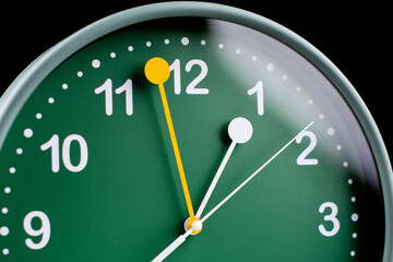 Clock tells the time of work and life. Concept of time and quality time management. High quality...