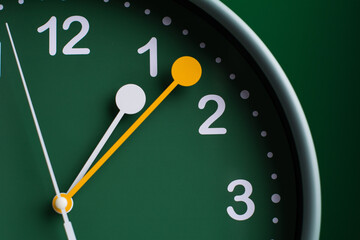 Clock tells the time of work and life. Concept of time and quality time management. High quality...