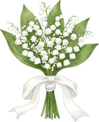 Wedding Bouquet with Romantic Floral Arrangement and Bridal Flowers