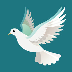 Obraz premium white dove on white