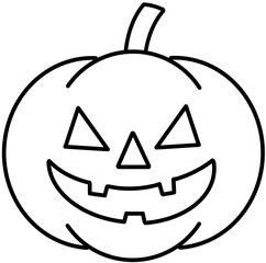 Halloween pumpkin outline