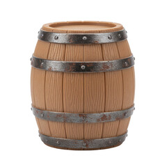 Fototapeta premium Toy pirate barrel for games and party decorations